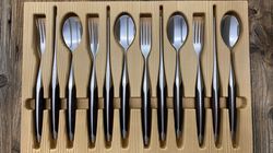 Table culture, Cutlery set walnut 4 pieces