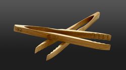 Meat knife, walnut barbecue tongs
