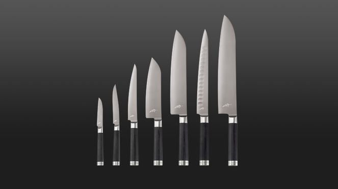 
                    The Michel Bras large Santoku is part of the Michel Bras series