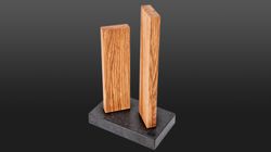 knife block Stonehenge oak wood