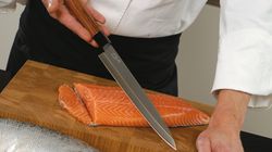 knives, Red Wood Yanagiba