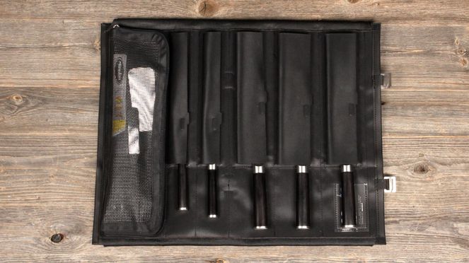 
                    knife bag – handmade, produced in Switzerland