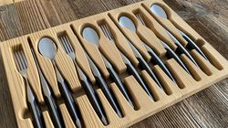 Cutlery set ash 4 pieces