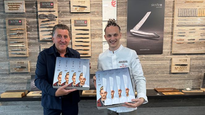 
                    Danny Khezzar & Michael Bach, CeCo -world-of-knives.ch, Distributor der Kai Messer für den Schweizer Markt