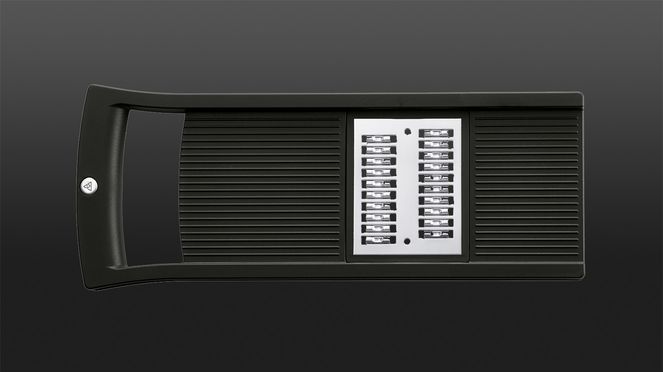 
                    The julienne slicer comes with three interchangeable inserts