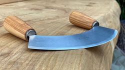 Küchenhelfer, Wiegemesser Holz
