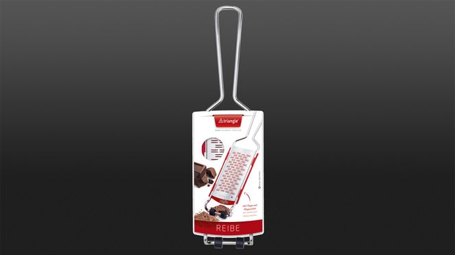 
                    Râpe à double tranchant de triangle en acier inoxydable en emballage durable