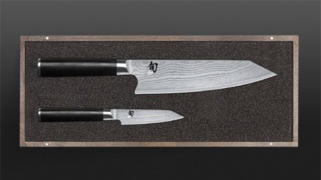 
                    Kiritsuke Messerset der Kai Shun Damastmesserserie