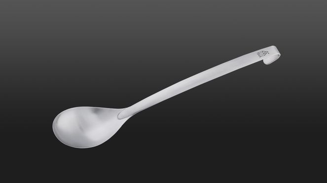 
                    triangle serving spoon made in Solingen