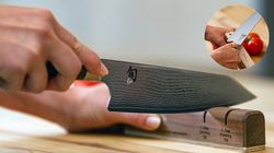 Bois de pakka, Kiritsuke avec affûteur de précision