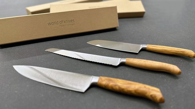 
                    Wok Brotmesser: in Solingen geschmiedet mit gutem Preis-/Leistungsverhältnis